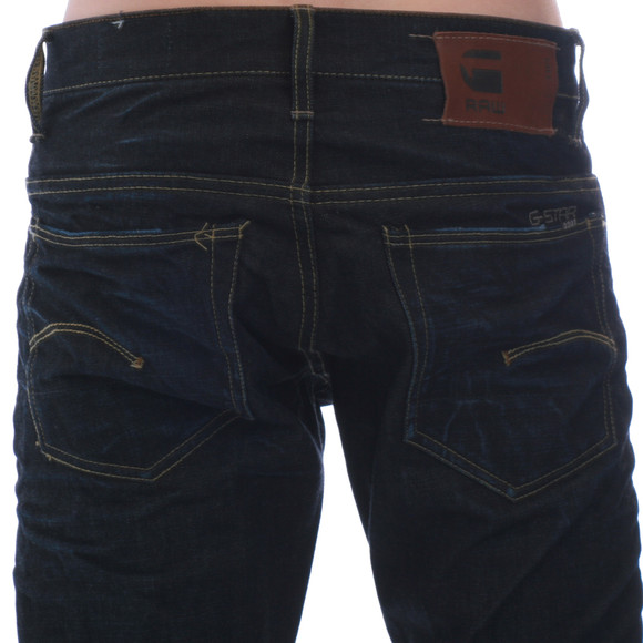 G-Star Mens Blue G-Star  3301 Kruce 3D Raw Straight Jean main image