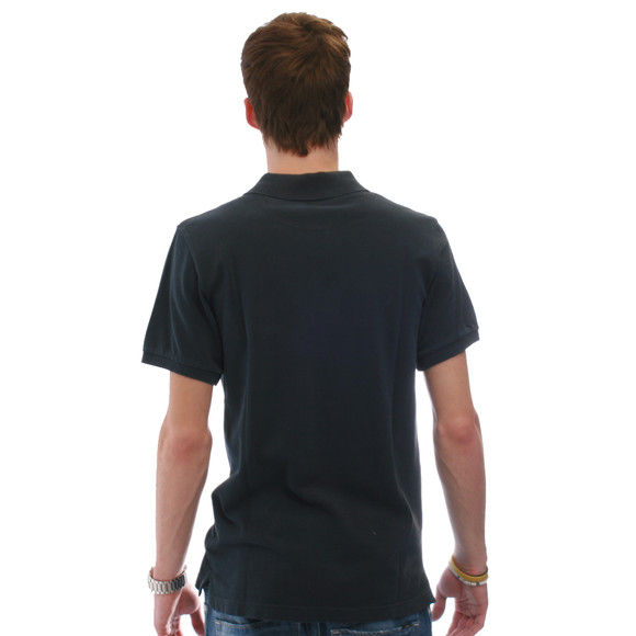 Pretty Green Mens Blue Pretty Green Chest Badge With Pocket Navy Polo main image