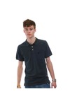 Pretty Green Mens Blue Pretty Green Chest Badge With Pocket Navy Polo