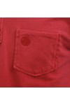 Pretty Green Mens Red Pretty Green Chest Badge With Pocket Chilli Polo