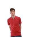 Pretty Green Mens Red Pretty Green Chest Badge With Pocket Chilli Polo