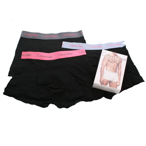 Calvin Klein Jeans Mens Multicoloured Calvin Klein Trunks 3 Pack Grey/Pink/Sky main image