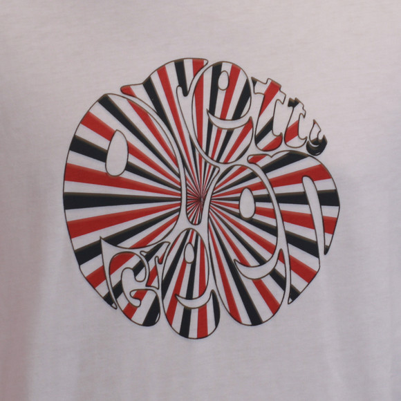 Pretty Green Mens White Pretty Green White Rays Crew Neck Tee main image
