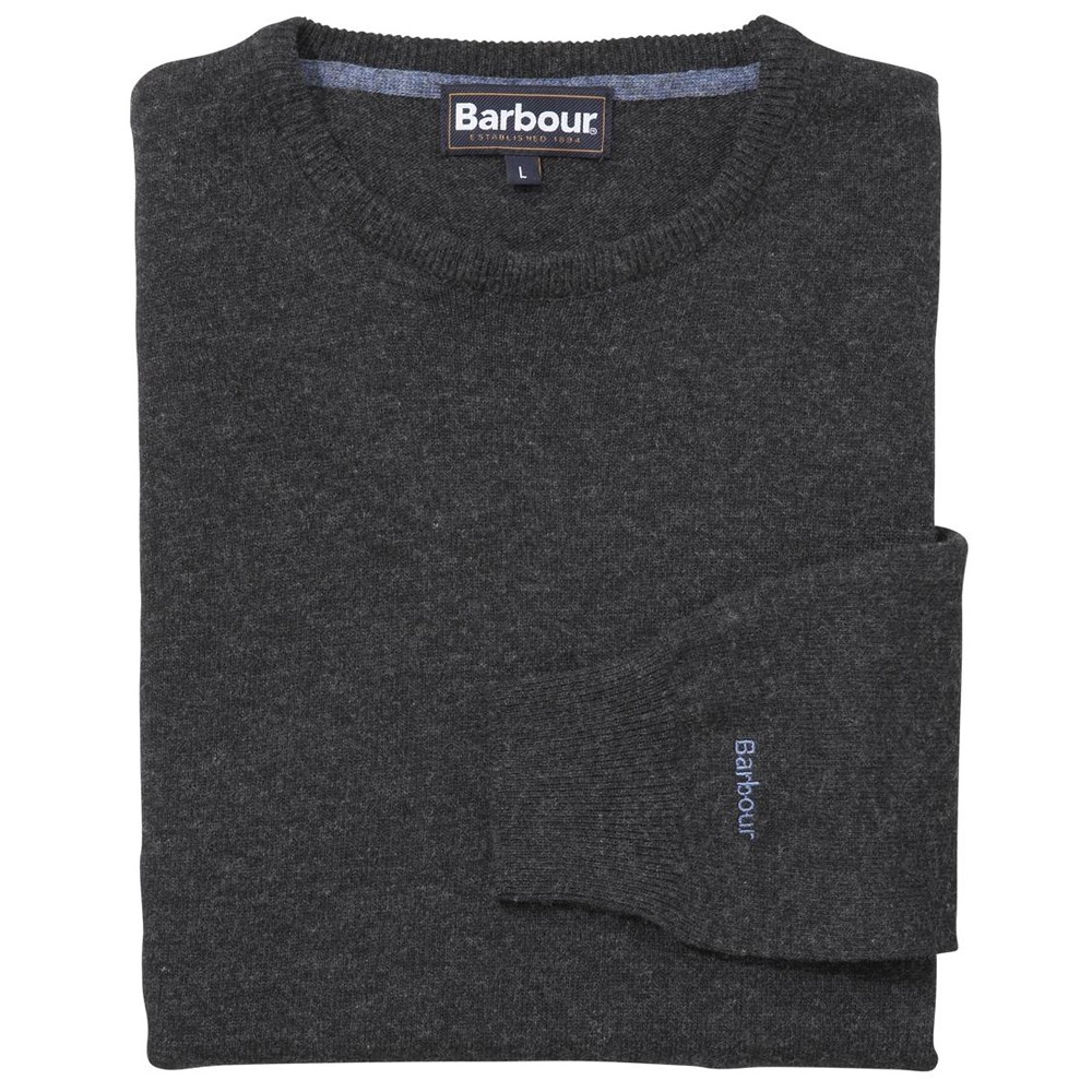 Barbour Lifestyle Barbour Essential Charcoal Lambswool Crew Neck