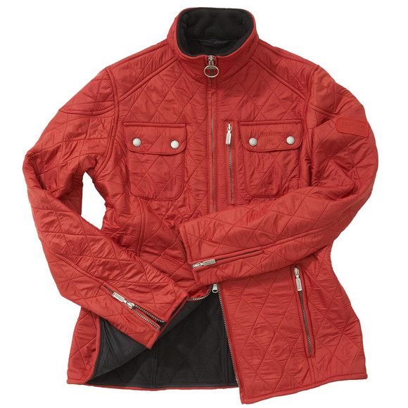 Barbour International Womens Red Barbour Red International Trials Polarquilt Jacket main image