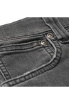 Nudie Jeans Mens Grey Nudie Faded Black Thin Finn Dry Stretch Jean