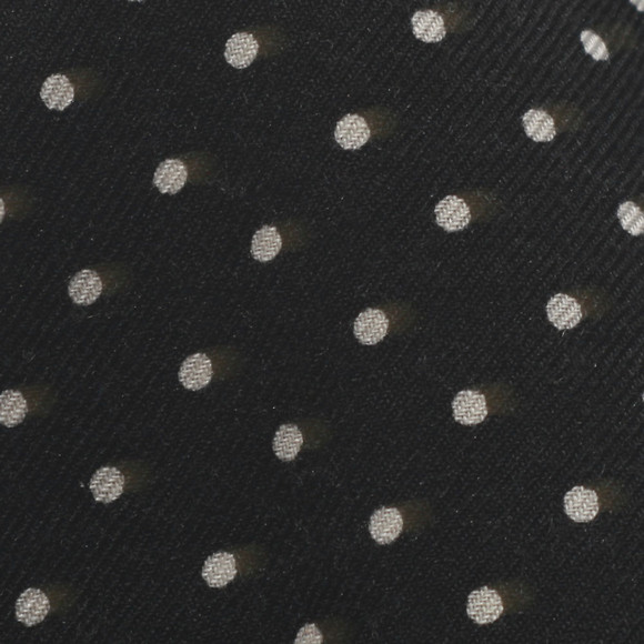 Pretty Green Mens Black Pretty Green Polka Dot Woven Scarf main image