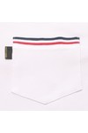 Pretty Green Mens White Pretty Green White  Tipped Inner Placket & Pocket Polo