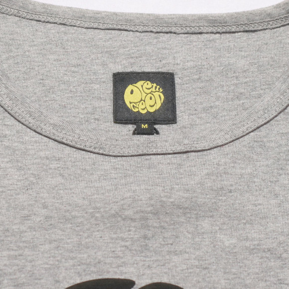 Pretty Green Mens Grey Pretty Green Light Grey Black Solid PG Print main image