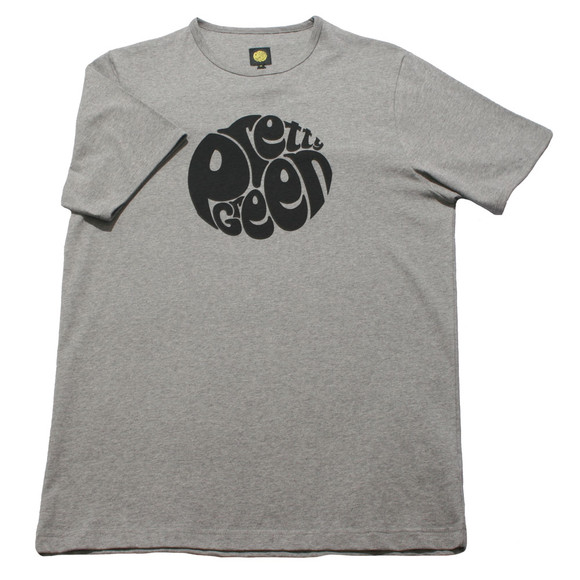 Pretty Green Mens Grey Pretty Green Light Grey Black Solid PG Print main image