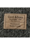 Gant Mens Grey Gant CV Lambswool Grey Shawlcollar Jumper