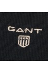 Gant Mens Blue Gant Cotton Blue LS Rugger Polo Top