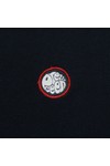 Pretty Green Mens Blue Pretty Green Tipped Navy/Red V Neck Merino Jumper