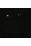 Pretty Green Mens Black Pretty Green Black Funnel Collar Cardigan