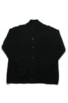 Pretty Green Mens Black Pretty Green Black Funnel Collar Cardigan
