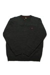 Pretty Green Mens Grey Pretty Green Charcoal V Neck Lambswool Jumper