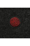 Pretty Green Mens Grey Pretty Green Charcoal V Neck Lambswool Jumper