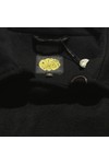 Pretty Green Mens Black Pretty Green Black Wool Zipped Pea Coat