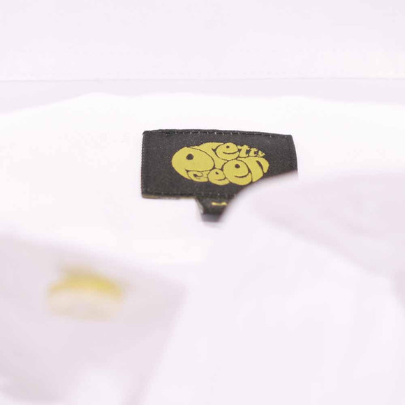 Pretty Green Mens White Pretty Green White LS Penny Collar Shirt main image