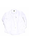 Pretty Green Mens White Pretty Green White LS Penny Collar Shirt