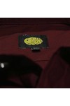 Pretty Green Mens Red Pretty Green Burgundy LS Penny Collar Shirt