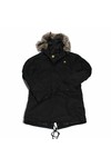 Pretty Green Mens Black Pretty Green Black Fur Hooded Parka