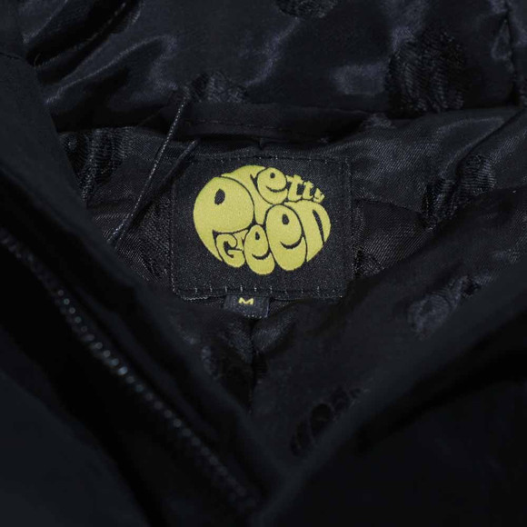 Pretty Green Mens Black Pretty Green Black Fur Hooded Parka main image