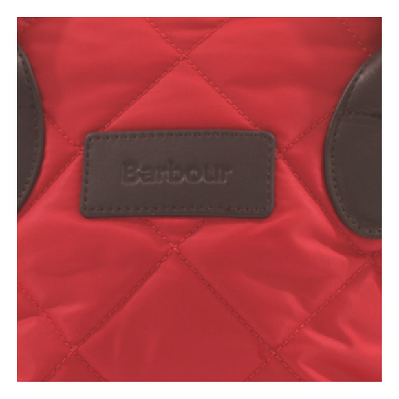 Barbour Lifestyle Womens Red Barbour Quilted Small Tote Bag - Red #2