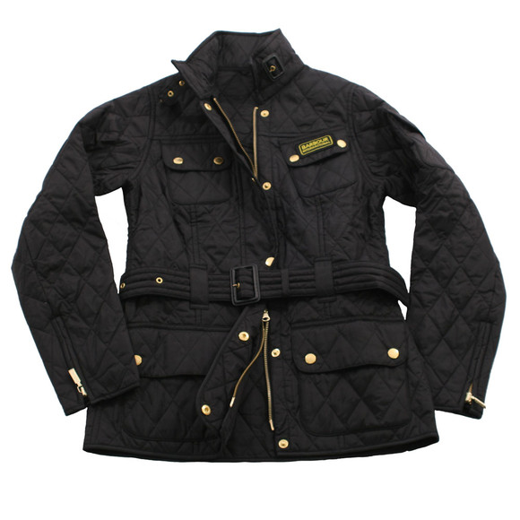 Barbour International Womens Black Barbour International Quilt Jacket Black #1