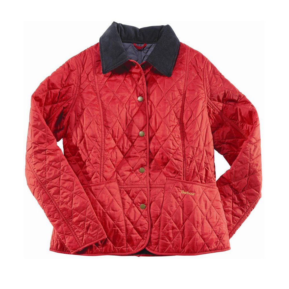 Womens Barbour Summer Liddesdale Jacket Red/Navy