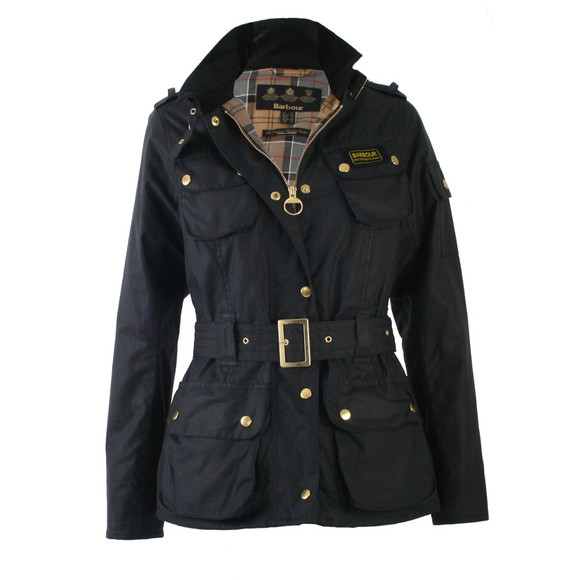Barbour Lifestyle Womens Blue Barbour Summer Wax International Jacket - Navy main image
