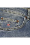 Gant Mens Blue Gant Mid Stone Wash Connecticut Comfort Fit Jean