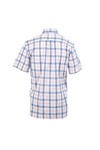 Gant Mens Pink Gant Pink/Blue A P Melange Poplin BD SS Check Shirt