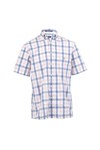 Gant Mens Pink Gant Pink/Blue A P Melange Poplin BD SS Check Shirt