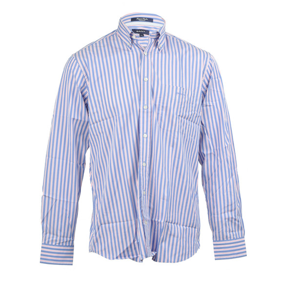 Gant Mens Red Gant Lobster A P Regent Poplin Stripe Shirt main image