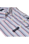 Gant Mens Red Gant Lobster A P Georgica Poplin Stripe Shirt