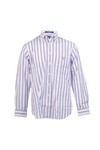 Gant Mens Red Gant Lobster A P Georgica Poplin Stripe Shirt