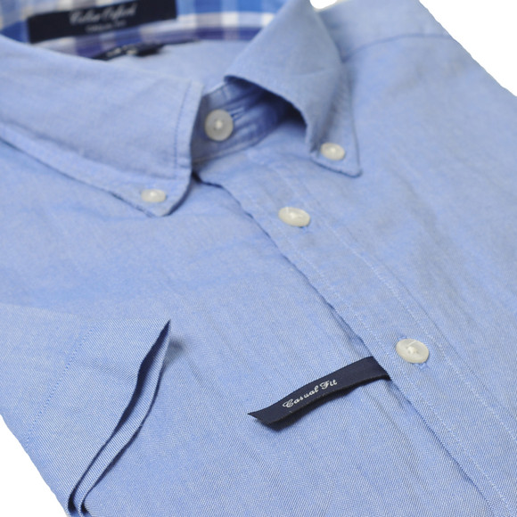 Gant Mens Blue Gant Ocean Blue A P Coloured Oxford Shirt main image