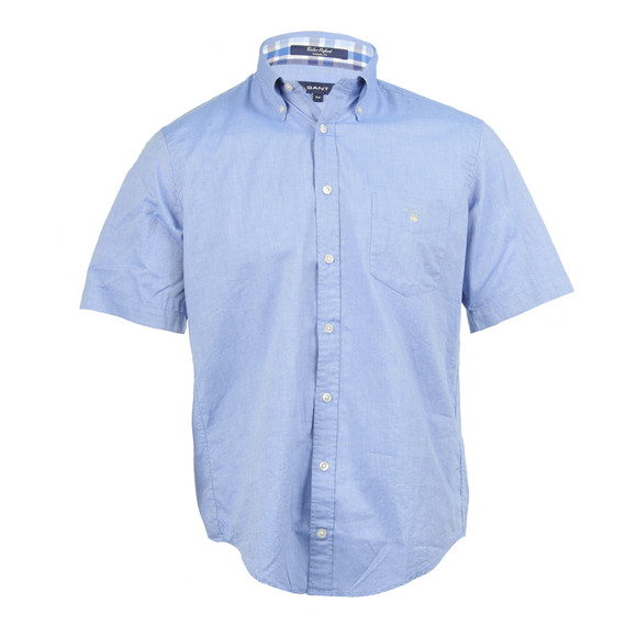 Gant Mens Blue Gant Ocean Blue A P Coloured Oxford Shirt main image