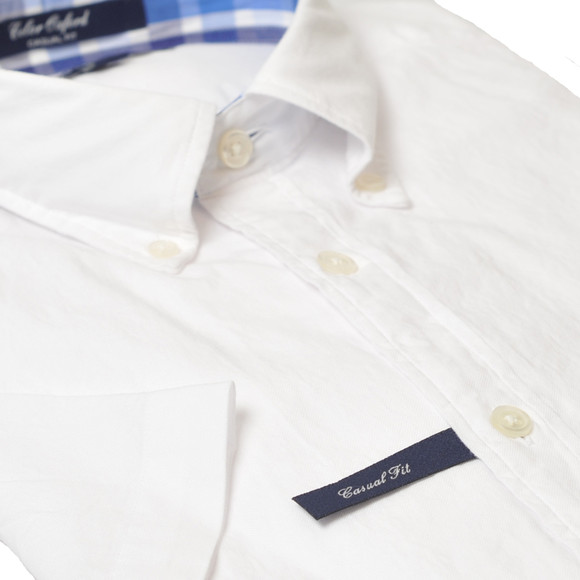 Gant Mens White Gant White A P Coloured Oxford Shirt main image