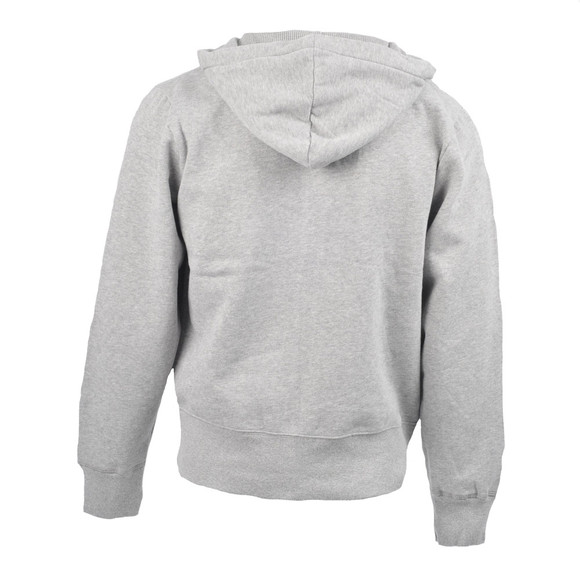 Gant Mens Grey Gant Grey Melange Basic Full Zip Hoody main image