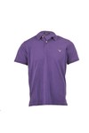 Gant Mens Purple Gant Dark Violet G N H Solid Pique Rugger Polo