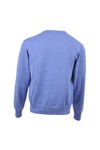 Gant Mens Blue Gant Blue Melange Solid Cotton V Neck Jumper