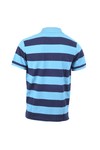 Gant Mens Blue Gant Dove Blue A P Barstripe Pique Rugger Polo