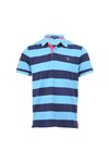 Gant Mens Blue Gant Dove Blue A P Barstripe Pique Rugger Polo