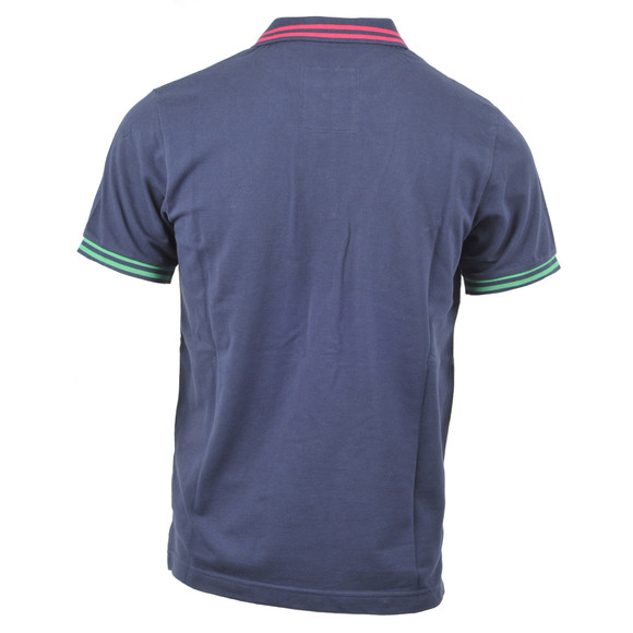 Gant Mens Blue Gant Navy A P Contrast Tipping Pique Rugger Polo main image