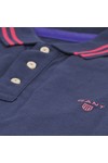 Gant Mens Blue Gant Navy A P Contrast Tipping Pique Rugger Polo