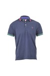 Gant Mens Blue Gant Navy A P Contrast Tipping Pique Rugger Polo
