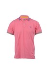 Gant Mens Pink Gant Pink A P Contrast Tipping Pique Rugger Polo
