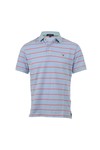 Gant Mens Blue Gant Capri Blue A.P Berton Stripe Pique Rugger